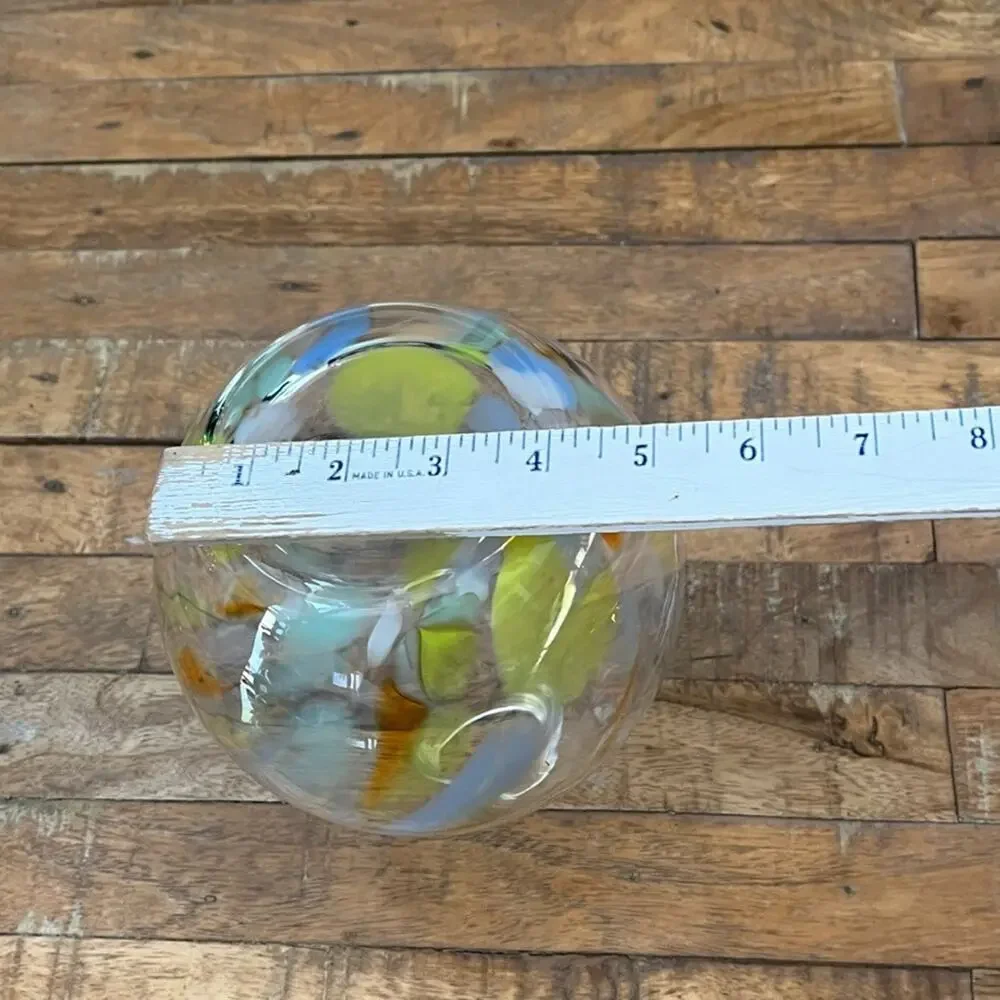 Hand Blown Art Glass Bud Vase 8